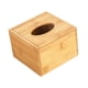 thumbnail image 4 of Caja De Pañuelos De Bambú, Soporte Para Servilletas De Escritorio Para Oficina, Hogar, Baño S, 4 of 5