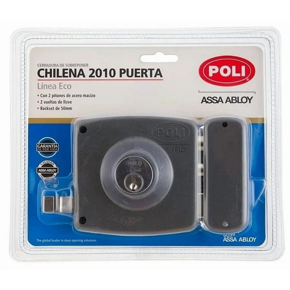Chapa cerradura sobreponer 2010 POLI, línea eco