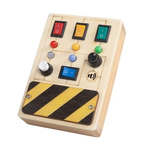 Bothyi - Tablero De Interruptores Led Actividades Juguetes De Viaje Para Ejercicio De Interacción Altavoz De Enseñanza