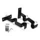 thumbnail image 2 of Pack 2 Unidades Soporte Doble Muro De Metal Negro 19/19 Mm, 2 of 2