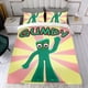 thumbnail image 4 of El Show de Gumby Conjunto de sábanas temático, trío de piezas, cómodo y amigable con la piel, diseño único, regalo de decoración para el hogar para familiares, amigos y fans,135cm *200cm, 4 of 6