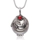 thumbnail image 1 of Medallón de apertura de plata antigua con diseño de vampiro inspirado en la televisión, 1 of 7