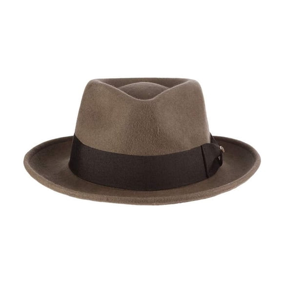Sombrero Fedora Scala Classico X-Large Oliva Aplastable de Lana