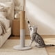 thumbnail image 2 of Rascador para Gatos 68 cm Poste Vertical de Sisal Gris con Base Redonda Estable, 2 of 6