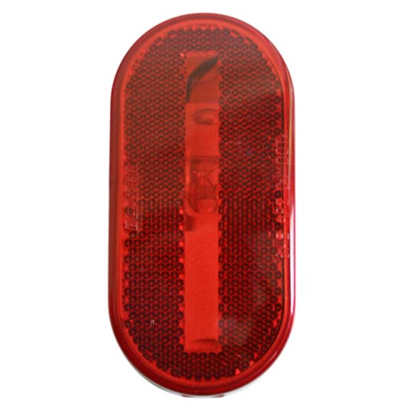 Lámpara de holgura y señalización lateral Hopkins roja ovalada (paquete de 3)
