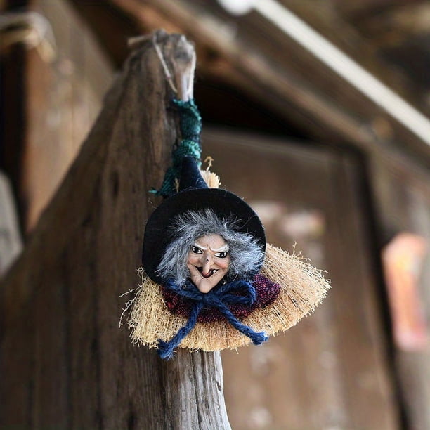 1pc, Halloween Decoration Supplies Witch Muffler Pendant Party Witch Muffler Ornament, Halloween Decor, Halloween Supplies