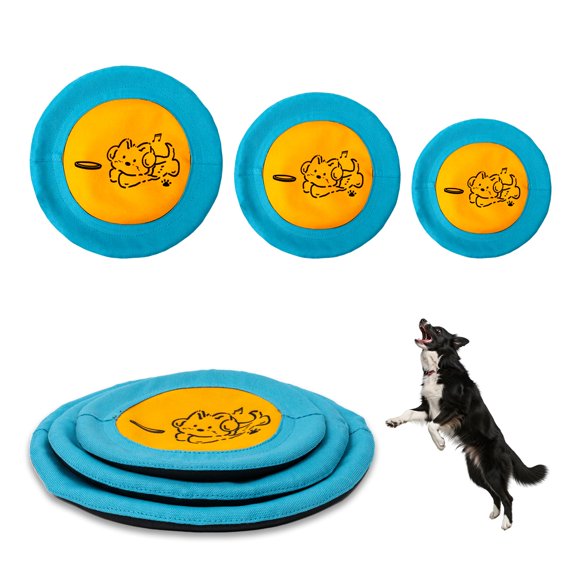 Disco volador para perros Bifeaw 23 cm/20 cm/18 cm pack de 3