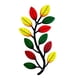 thumbnail image 5 of Decoración De Arte De Pared De Rama De árbol De Metal Multicolor Para Sala De Estar Balcón Derecho, 5 of 5