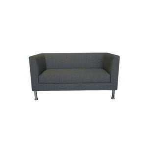 Diseños Valestrini - Sofa Caribe Dos Cuerpos En Lino Gris Oscuro