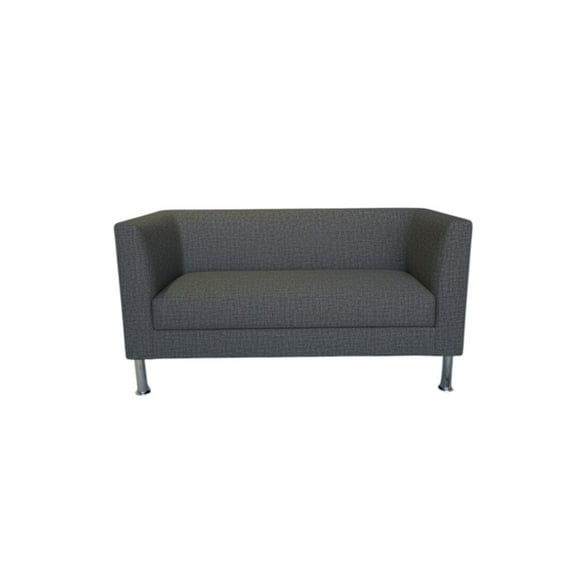 Sofa Caribe Dos Cuerpos En Lino Gris Oscuro