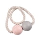 thumbnail image 2 of Cortina De Ventana De Cuentas De Madera Magnética Tie Back Pink + Grey, 2 of 5