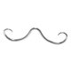 thumbnail image 2 of Anillo De Nariz Con Bigote Anillo Único Para Tabique De Bigote Para Boda Fiesta Aniversario Color Acero, 2 of 5