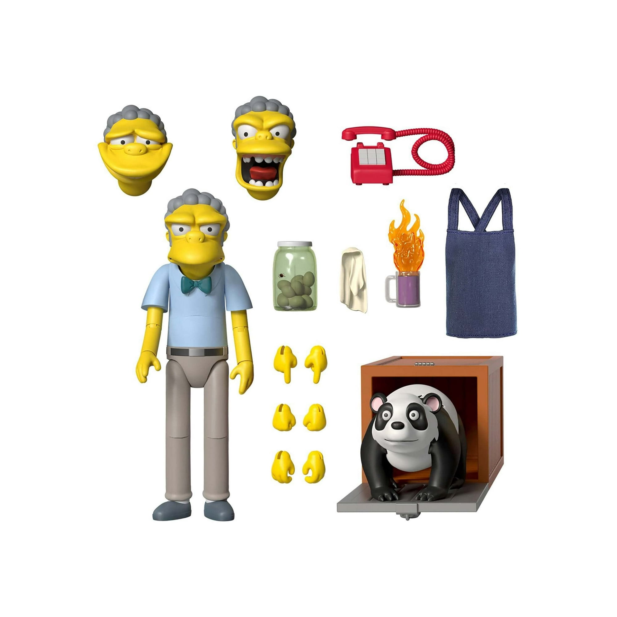 The Simpsons - Figura De Acción Ultimates Moe De Los Simpson, 18 Cm, Con Acceso.