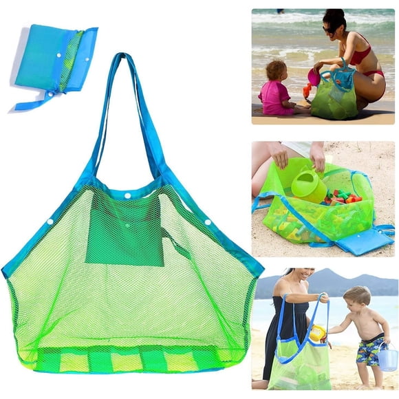 Bolso de playa de malla SupMLC XL 18 x 18 x 12 in