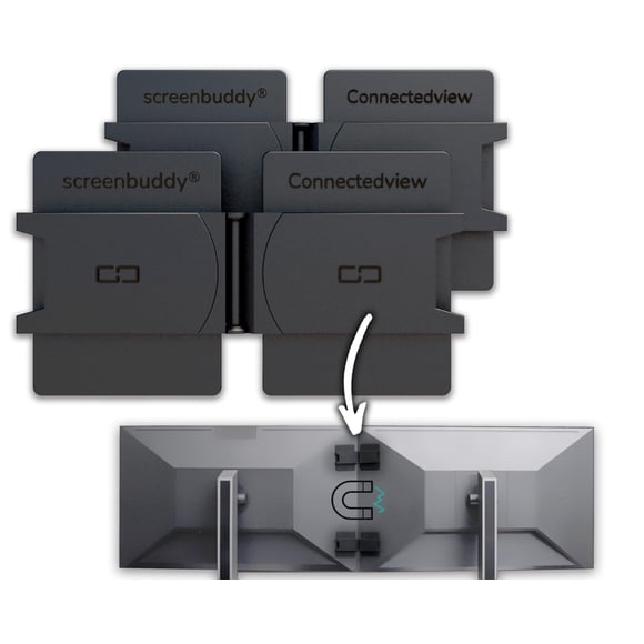 Set de 2 conexiones magnéticas para monitores de ordenador de Screenbuddy
