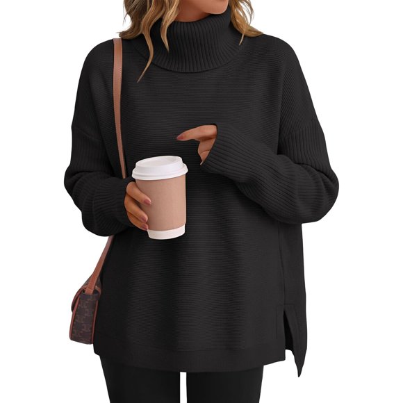 Suéter LILLUSORY Oversize de Cuello Alto para Mujer