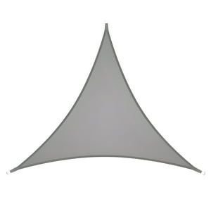 Miglu - Toldo Vela Triangular Color Gris + Kit De Instalación