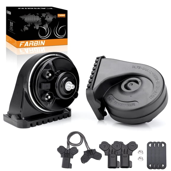 Bocina De Coche Loud Eléctrica De Doble Tono Con Forma De Caracol 12 V