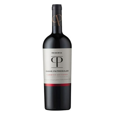Vino Tinto Reserva Cabernet Sauvignon Botella 750 Ml Casas Patronales