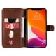 thumbnail image 5 of Funda Billetera para iPhone 14 con Porta Tarjetas y Soporte Ajustable Marrón, 5 of 6