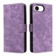 thumbnail image 1 of Funda Billetera para iPhone 16E con Soporte - Cartera de Cuero con Ranuras Morado, 1 of 5