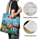 thumbnail image 3 of Leo The Truck Bolso de tela con estampado de lienzo para mujer, bolsa de compras reutilizable y estética, con cremallera interior, regalo para mujer, 35 × 40 cm., 3 of 6