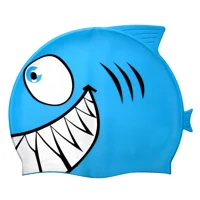 Saeko - Gorra Natación Silicona Shark Azul