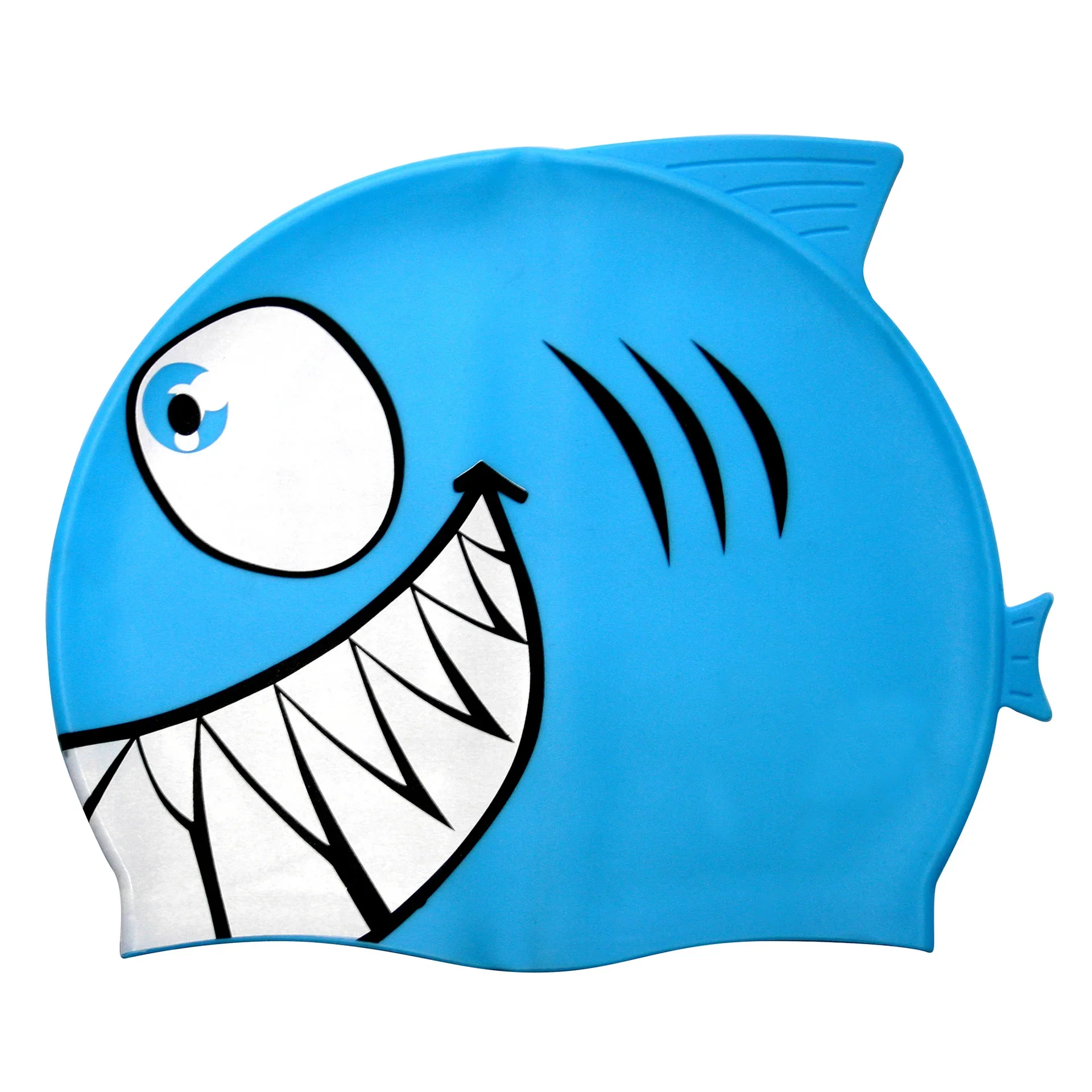 Saeko - Gorra Natación Silicona Shark Azul