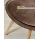 thumbnail image 2 of Silla De Comedor Tulip Tapizado Terciopelo O Felpa Con Base Madera - Café, 2 of 3