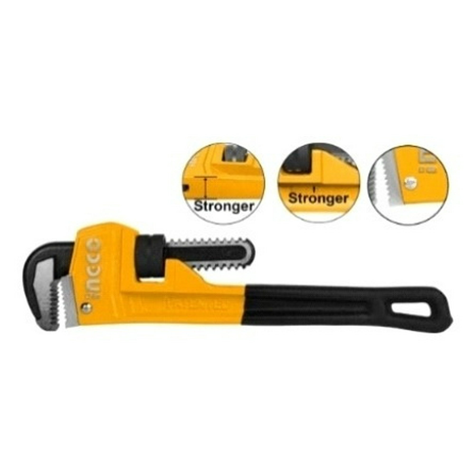 Llave De Tubo Ajustable Industrial 250mm/10" Ingco Hpw0810