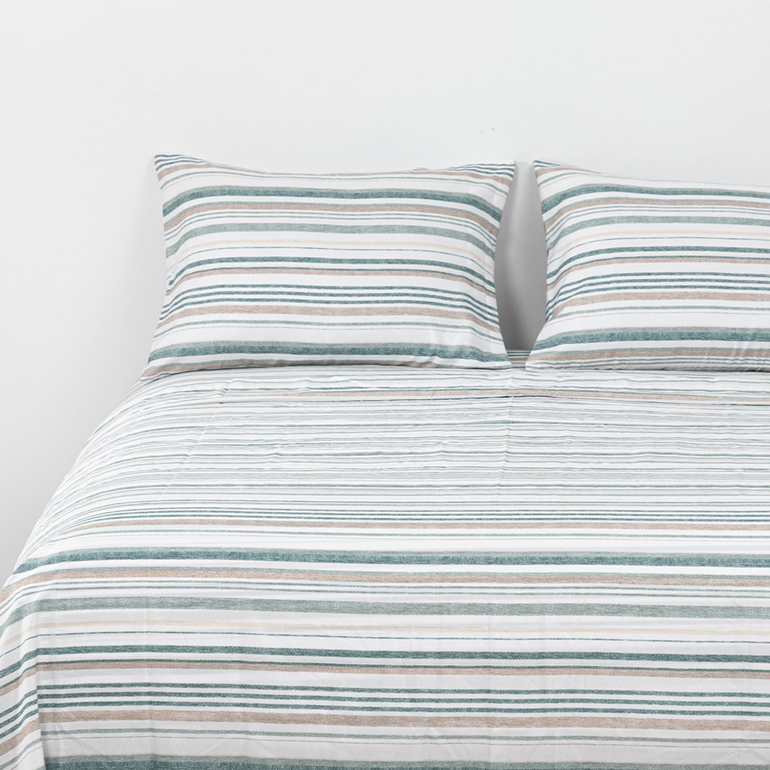 Dib - Sabanas Microfibra 2 Plazas Lineas Verde