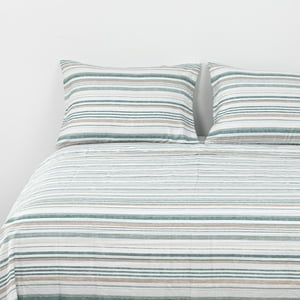 Dib - Sabanas Microfibra 2 Plazas Lineas Verde