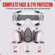 thumbnail image 2 of Respirador LAUCO reutilizable de media cara con 10 filtros, 2 of 3