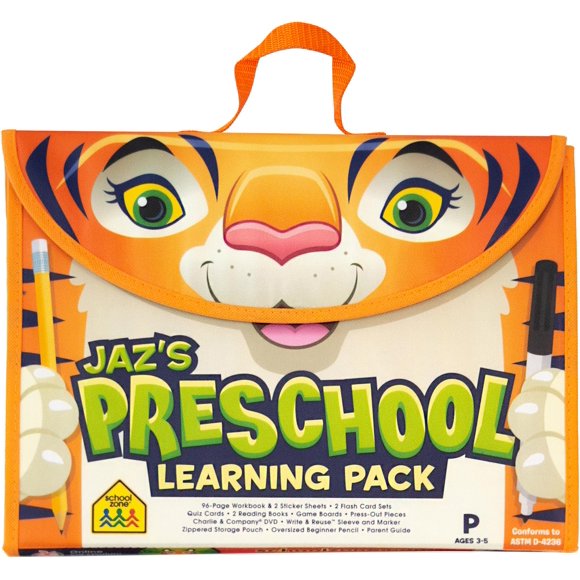 Pack de Aprendizaje Preescolar School Zone con Tarjetas Didácticas