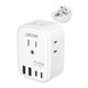 thumbnail image 1 of Adaptador de enchufe de viaje LENCENT PD de 45 W tipo C con 4 salidas, 4 USB, 1 of 8