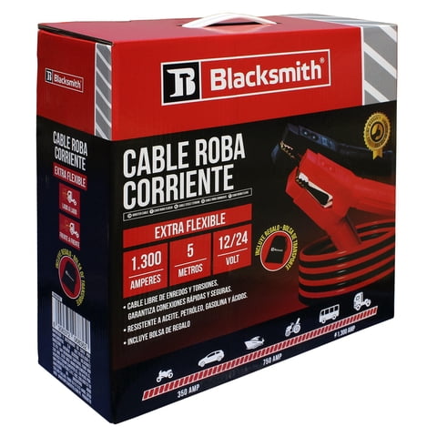 Blacksmith - Cable Roba Corriente Para Camion 1300 Amp 5 Mts De Largo