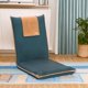 thumbnail image 5 of Silla de suelo Malu acolchada con soporte lumbar, color negro, 5 of 9