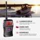 thumbnail image 4 of Radio marina Cobra MR HH150 FLT, 3 W, VHF, flotante, impermeable, 4 of 7