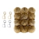 thumbnail image 4 of 10 Unids/lote DIY Pompón De Piel Sintética De Conejo Y Bola De Pompones Para Bolsos B, 4 of 5