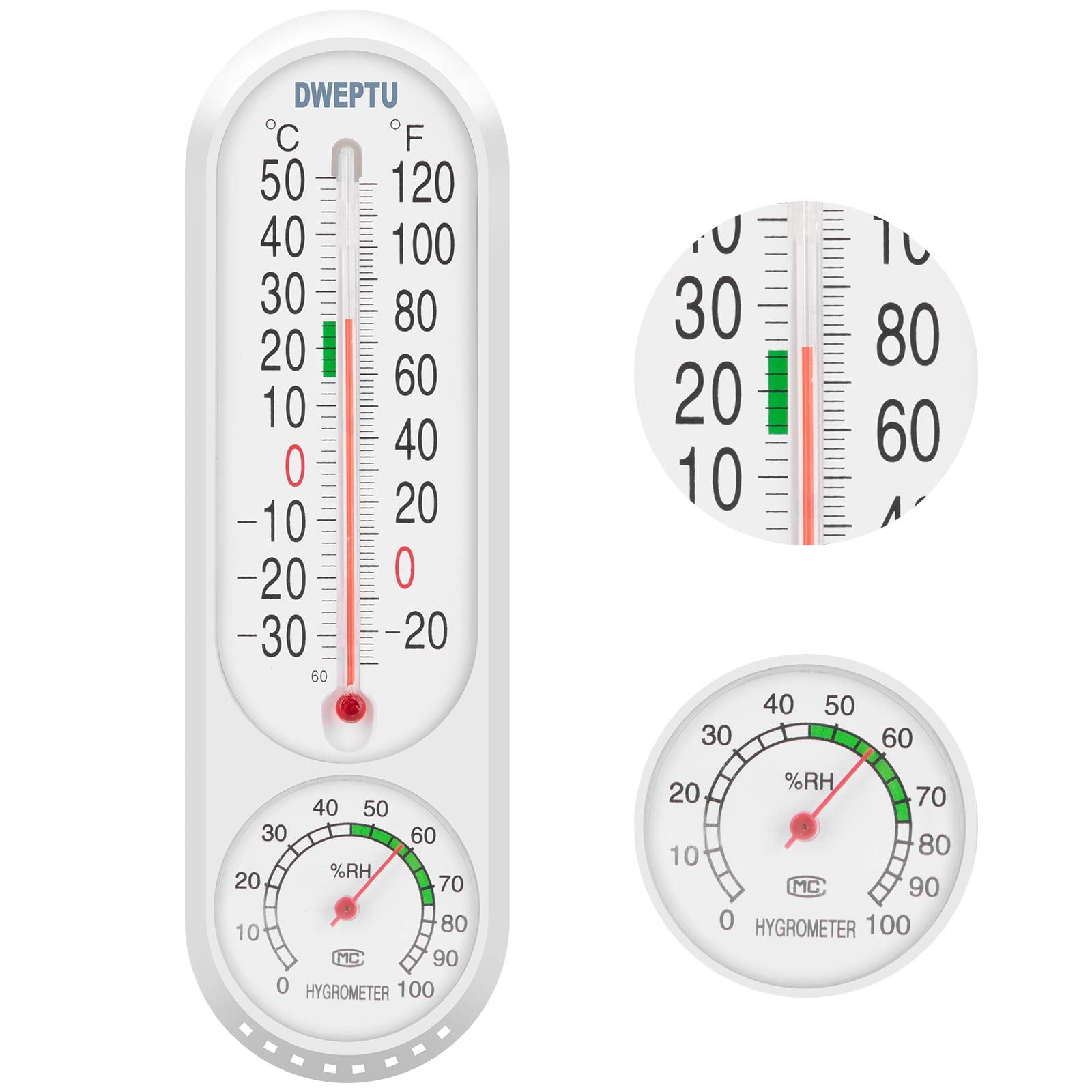 Termómetro, Higrómetro, Medidor De Temperatura Y Humedad Dweptu