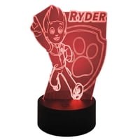 Lelumania - Lampara Ilusion 3D Rayder De 7 Colores, Base Touch