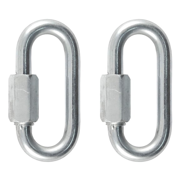 Clips de mosquetón CURT 82903 para cadenas de seguridad para remolques, paquete de 2
