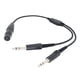 thumbnail image 1 of Cable Adaptador De Auriculares De 5 Pines Cable De Auriculares De Aviación Para Enchufe Dual XLR A GA, 1 of 5