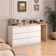 thumbnail image 3 of Escritorio Convertible En L+comoda 120x40x70+120x40x68cm Blanco Con Marron, 3 of 8