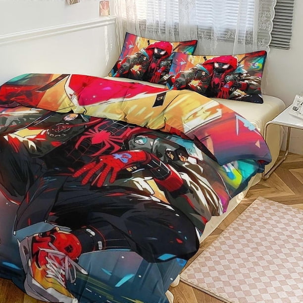 Ropa de cama Spidean para niños, hombres y mujeres, tamaño individual, funda nórdica y fundas de almohada.