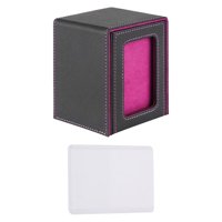 Ioensy - Caja De Almacenamiento Para Baraja De Cartas, Organizador De Tarjetas De Baloncesto, Forro Morado