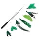thumbnail image 5 of Cat Feather Toy Set Varilla telescópica Jugar Faux Feather Divertirse Ejercitador Teaser Varita Juguetes con 7 piezas Recargas Teaser Juguetes, 5 of 5