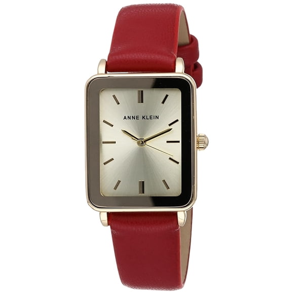 Reloj Ak 3702 Para Mujer Con Correa Roja De Piel Sintética