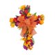 thumbnail image 3 of Corona De Flores Artificiales Corona De Puerta De Tulipán Festival De Pared Corona De Cruz De Pascua Naranja, 3 of 5