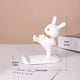 thumbnail image 3 of Adorable Hand-Painted Resin Rabbit Phone Holder - Perfect for Home Decor & Birthdays!, 3 of 3